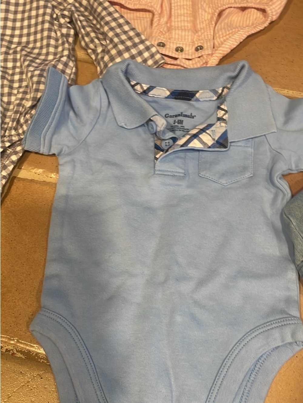 FIVE baby 3 month onesies